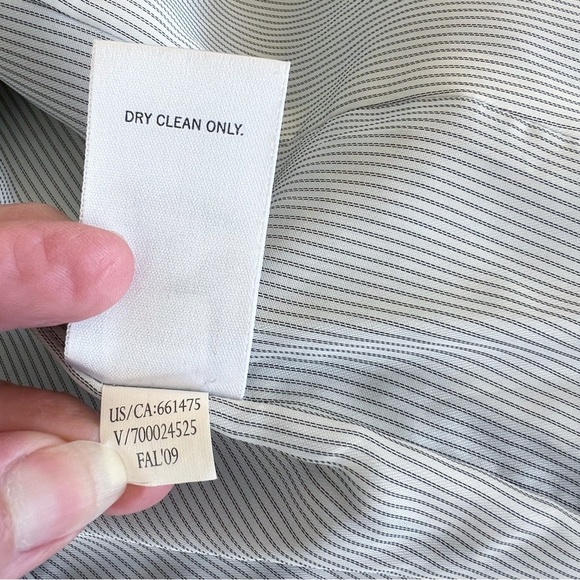 Banana Republic Black Crested Wool Blazer Jacket Womens 8 Preppy Academia - Picture 10 of 15